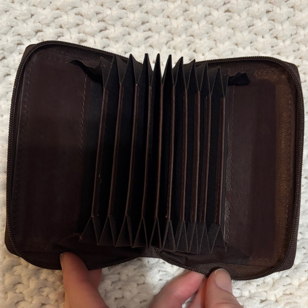 Elegant Dark Brown Leather Wallet